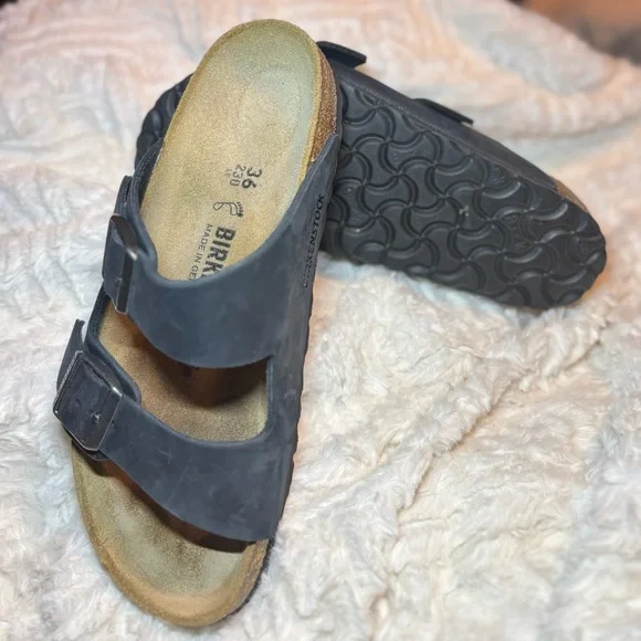 BIRKENSTOCK Arizona Blue Sandals - Picture 2 of 12